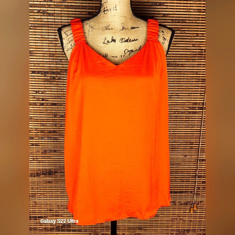 Vince Camuto Bold Orange Tank Top